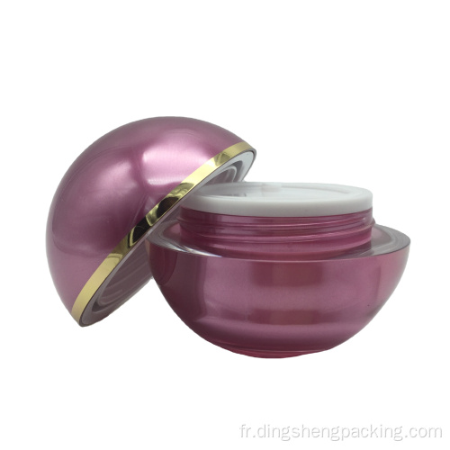 Pot Cosmétique Vide Rose Masque Sphere Pot de Creme Pot 30ml